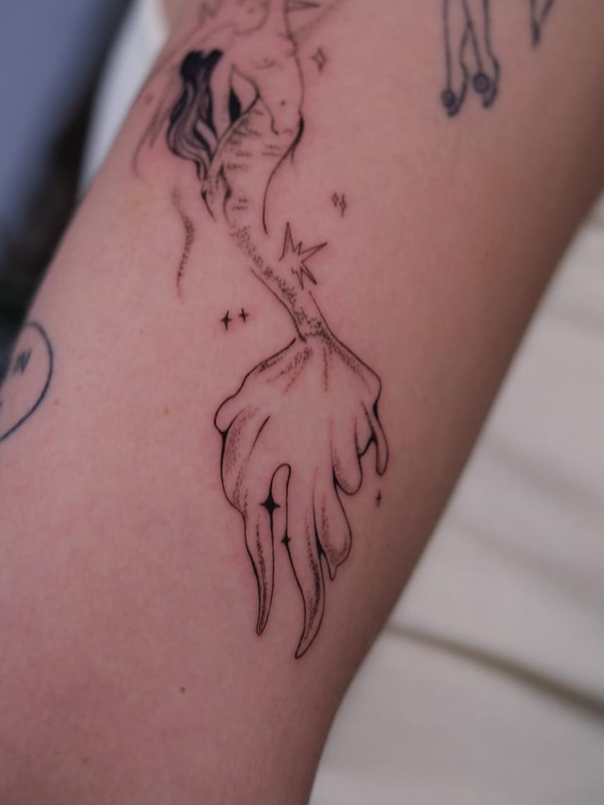 Mermaid in sunlight, another view