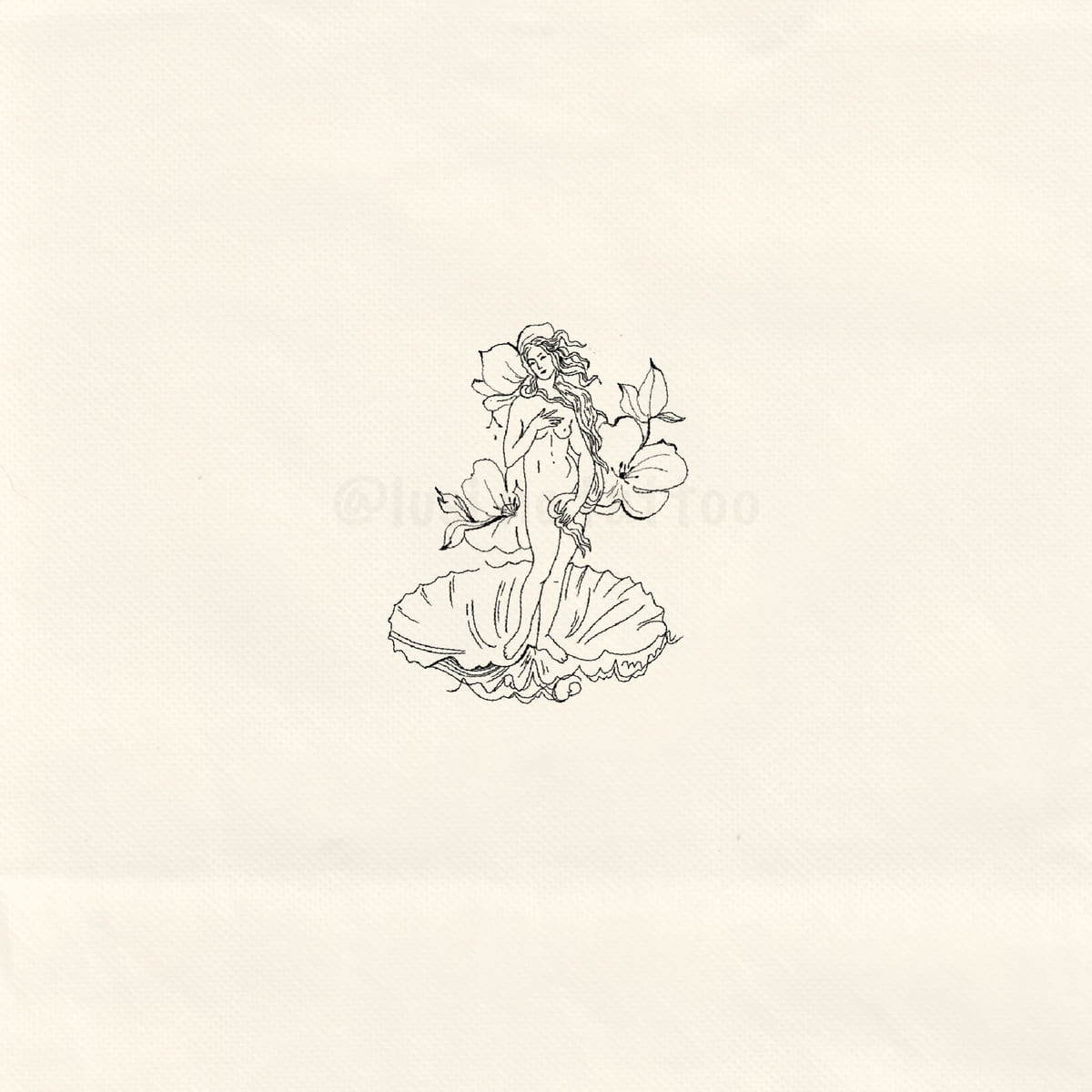 Venus on a shell with magnolias