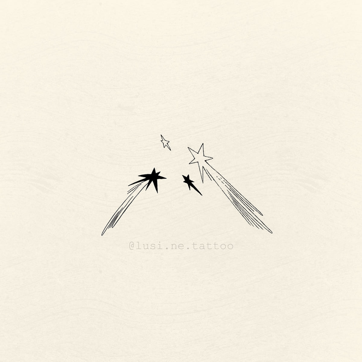 Pair of shooting stars